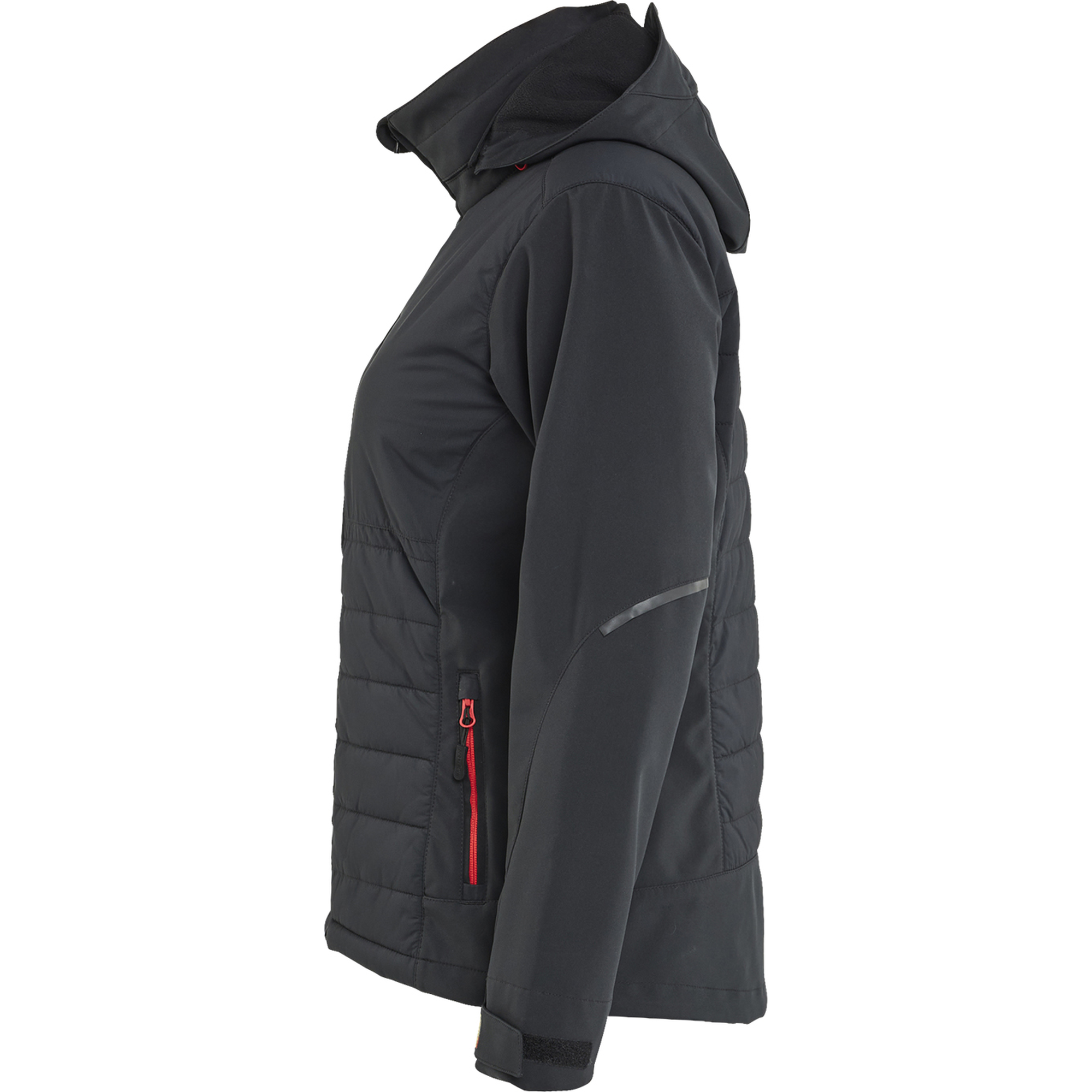 Blaklader Ladies Hybrid Jacket, Black/Red (3)