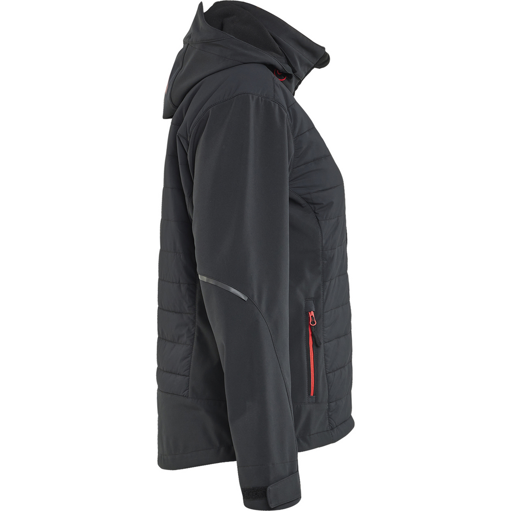 Blaklader Ladies Hybrid Jacket, Black/Red (2)