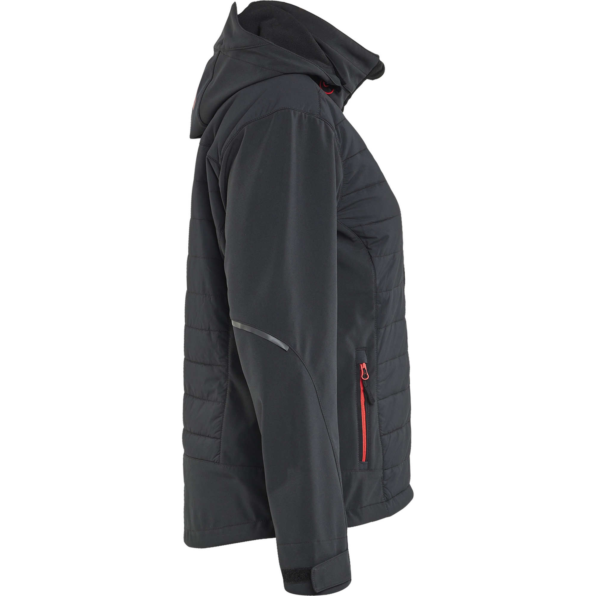 Blaklader Ladies Hybrid Jacket, Black/Red (2)