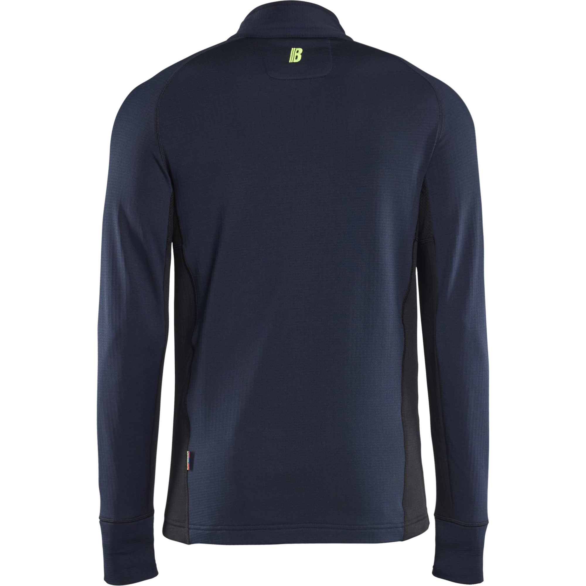 Blaklader STRIKER Fleece Jacket, Dark Navy/High Vis Yellow (4)