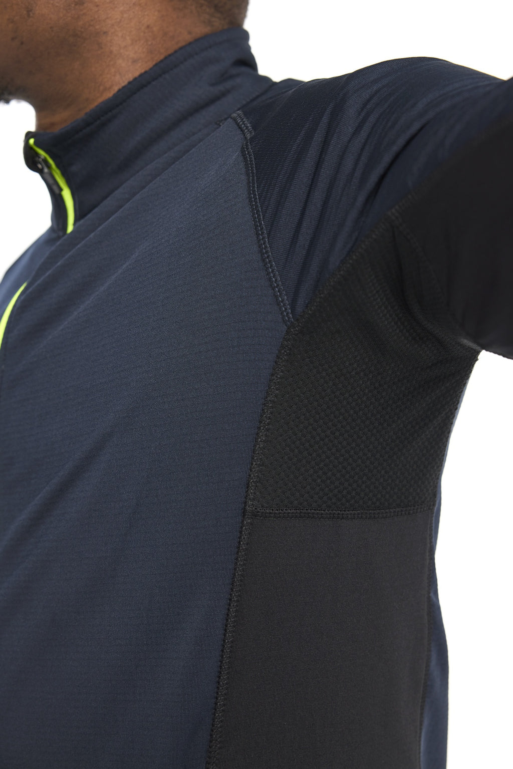 Blaklader STRIKER Fleece Jacket, Dark Navy/High Vis Yellow (8)