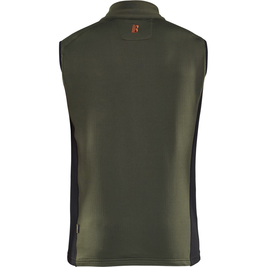 Blaklader STRIKER Fleece Vest, Forest Green/Rust (3)
