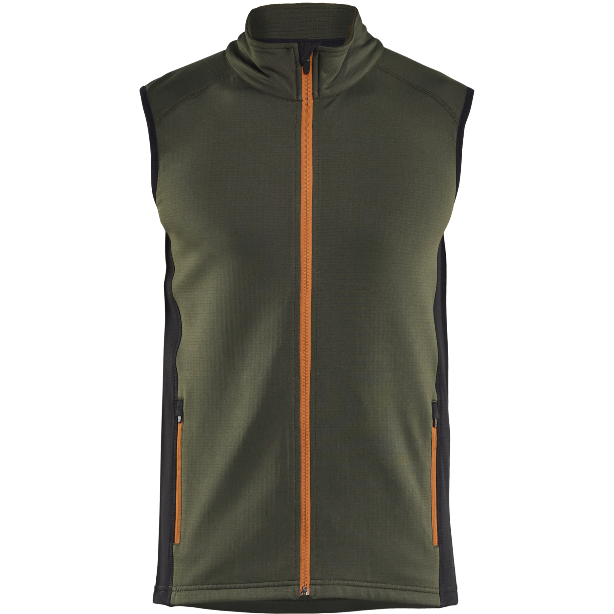 Blaklader STRIKER Fleece Vest, Forest Green/Rust