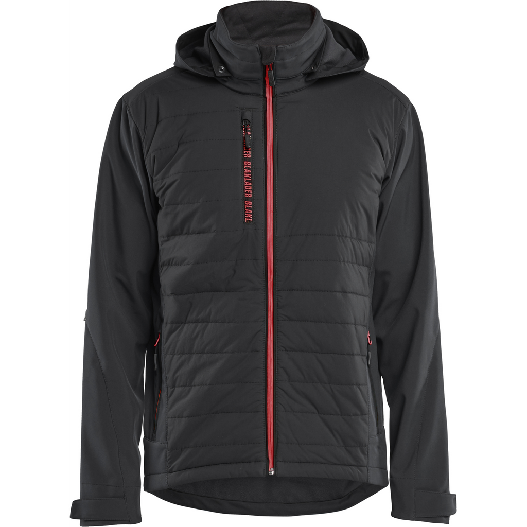 Blaklader Hybrid Jacket, Black/Red