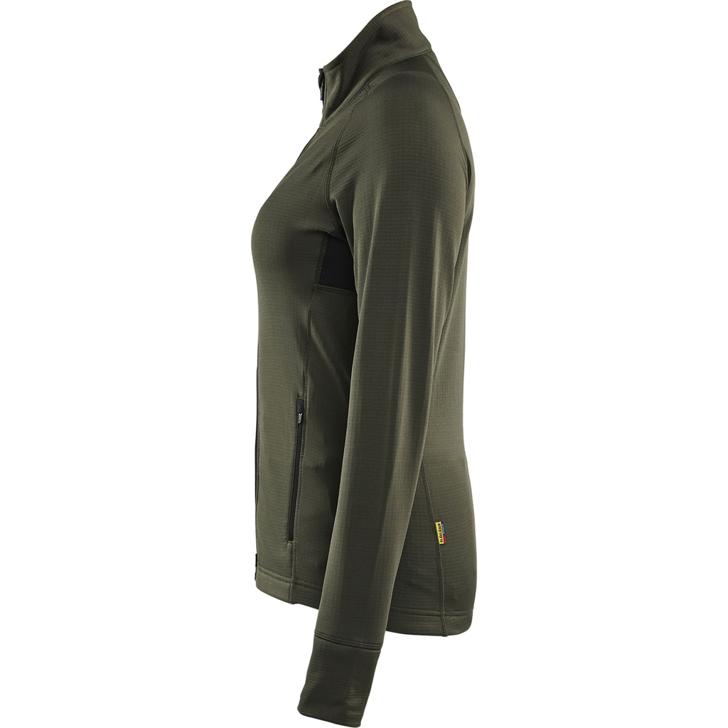 Blaklader STRIKER Women's Fleece Jacket, Forest Green (3)