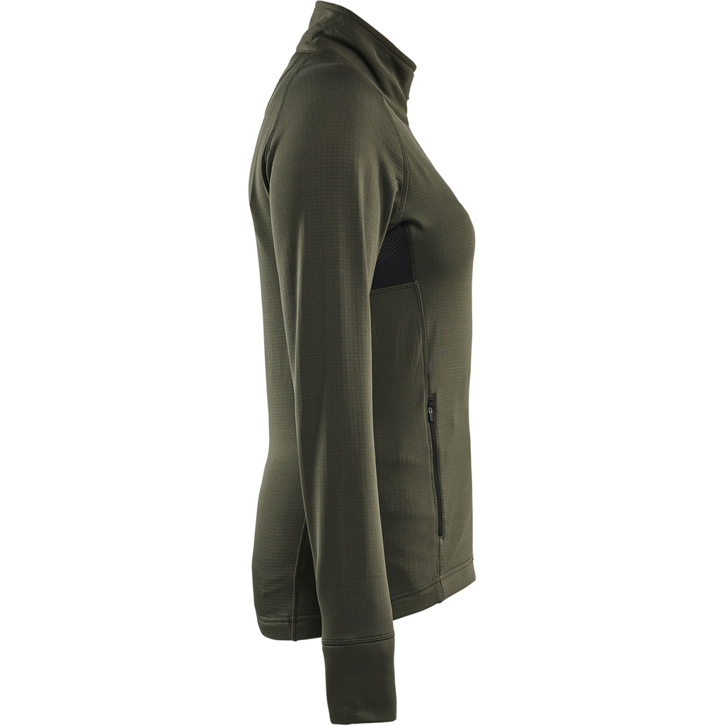Blaklader STRIKER Women's Fleece Jacket, Forest Green (2)