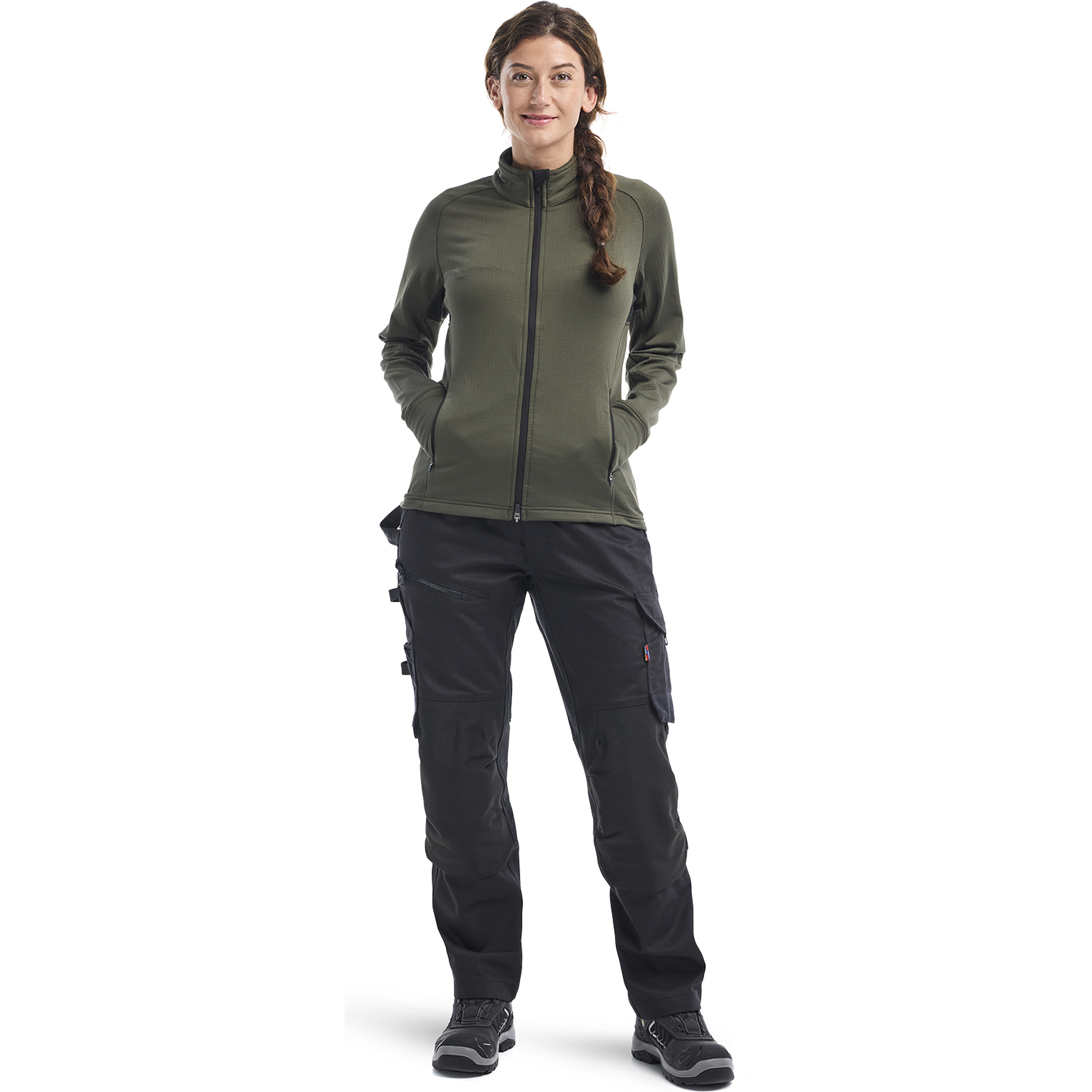 Blaklader STRIKER Women's Fleece Jacket, Forest Green (5)