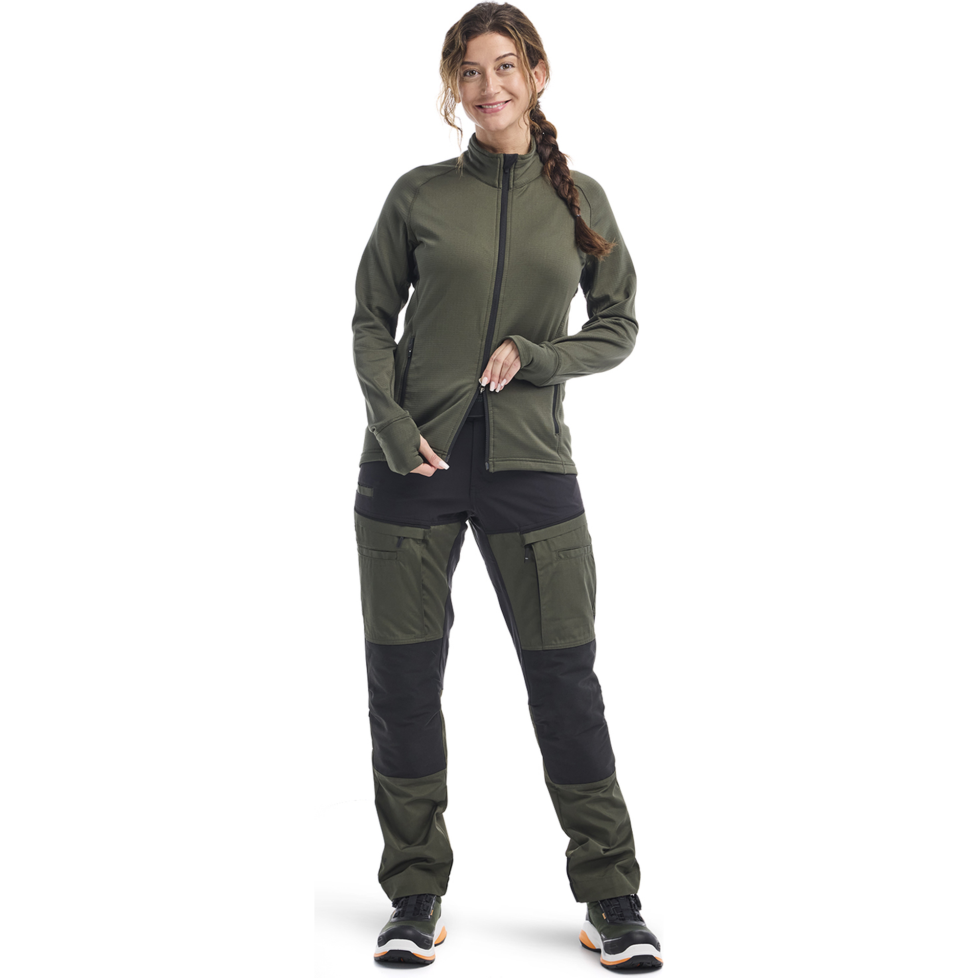 Blaklader STRIKER Women's Fleece Jacket, Forest Green (6)