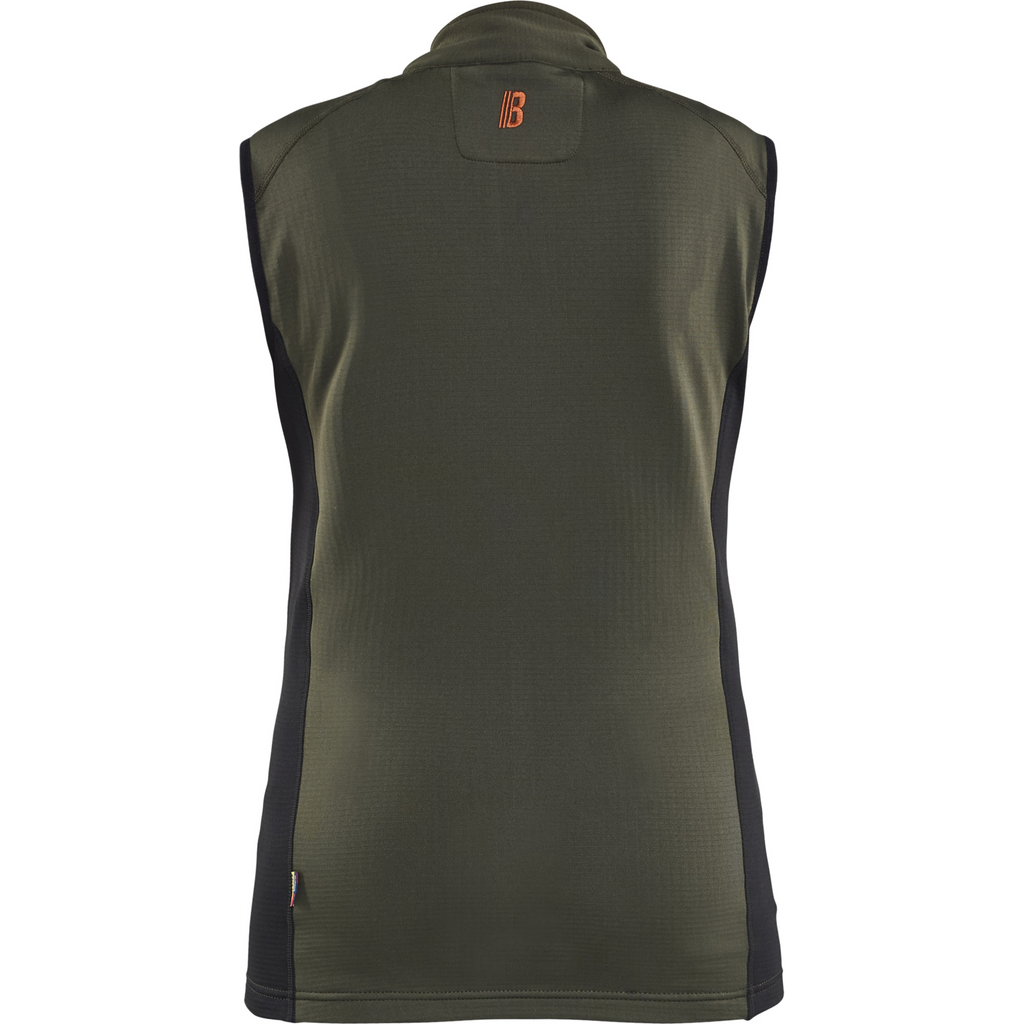 Blaklader STRIKER Ladies Fleece Vest, Forest Green/Rust (4)