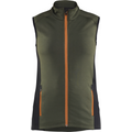 Blaklader STRIKER Ladies Fleece Vest, Forest Green/Rust