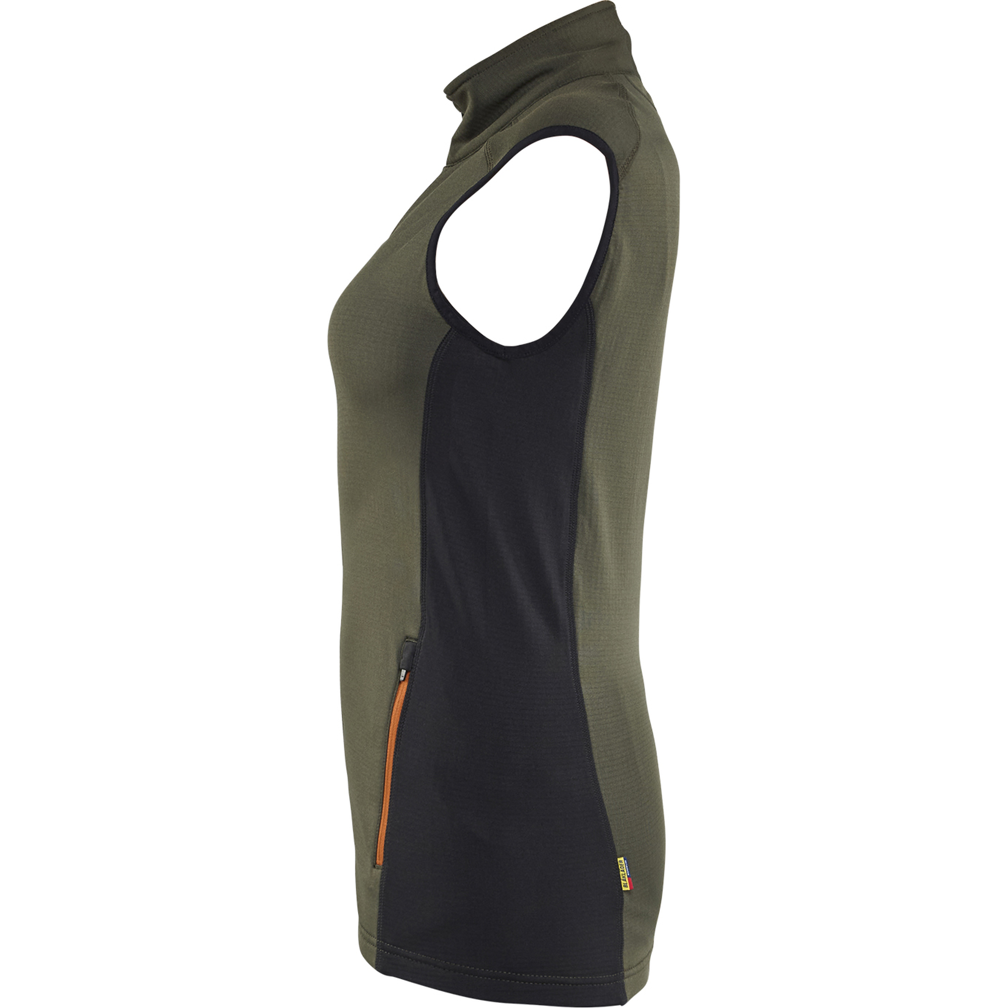 Blaklader STRIKER Ladies Fleece Vest, Forest Green/Rust (3)