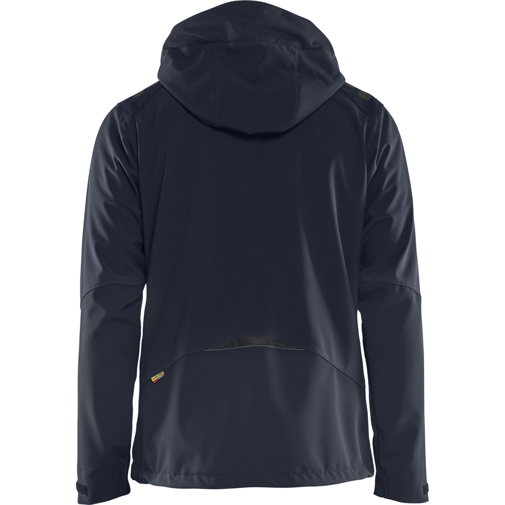 Blaklader Softshell Jacket, Dark Navy/Yellow (4)