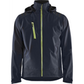 Blaklader Softshell Jacket, Dark Navy/Yellow
