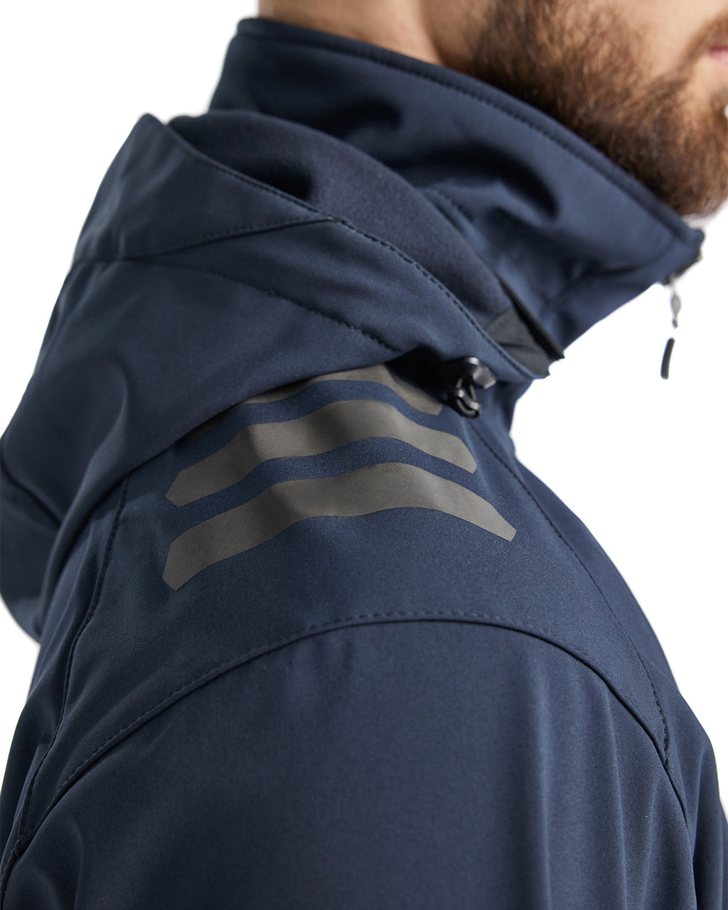 Blaklader Softshell Jacket, Dark Navy/Yellow (7)