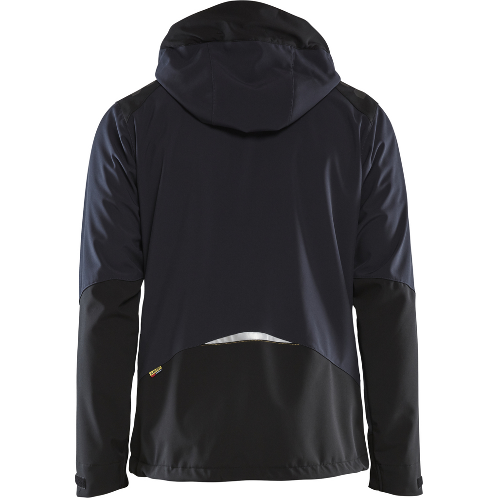 Blaklader Softshell Jacket, Dark Blue/Yellow (4)