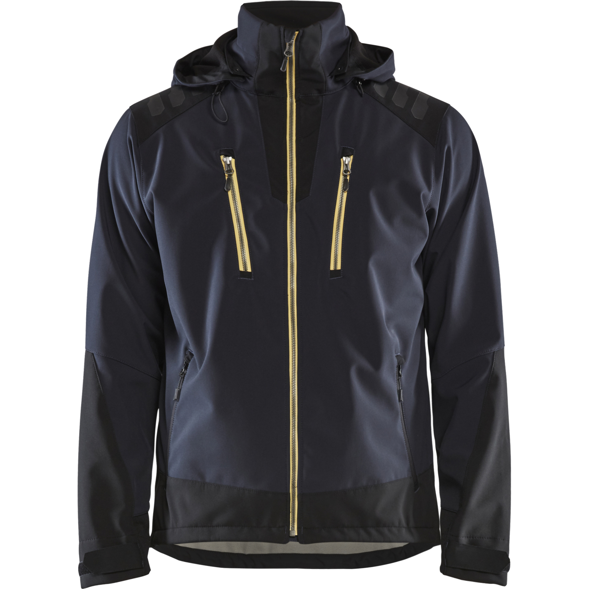 Blaklader Softshell Jacket, Dark Blue/Yellow