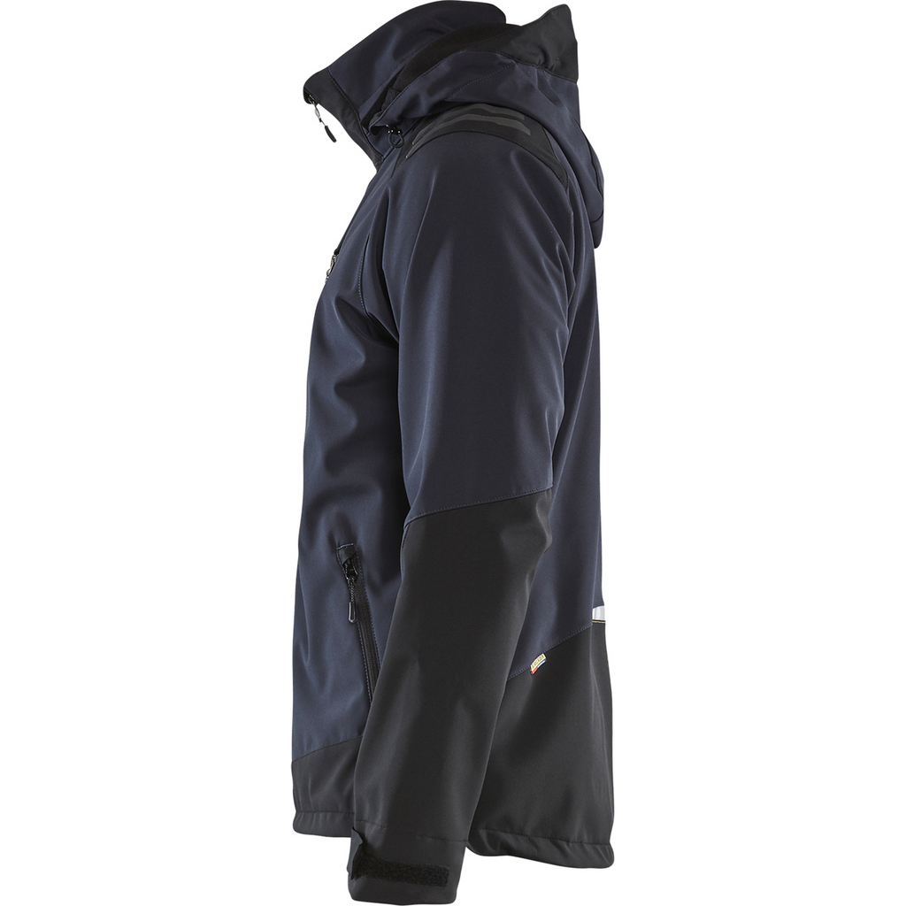Blaklader Softshell Jacket, Dark Blue/Yellow (3)