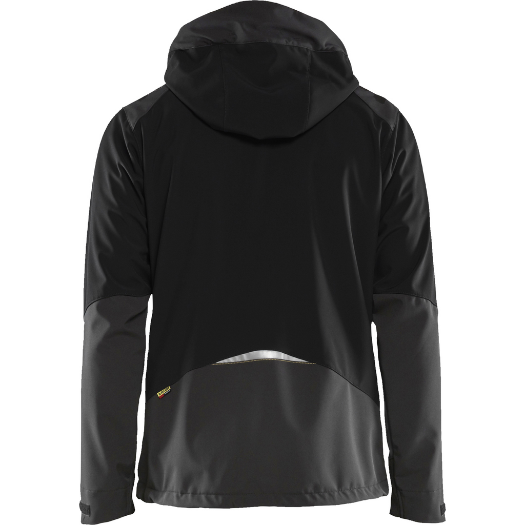Blaklader Softshell Jacket, Black/Yellow (4)