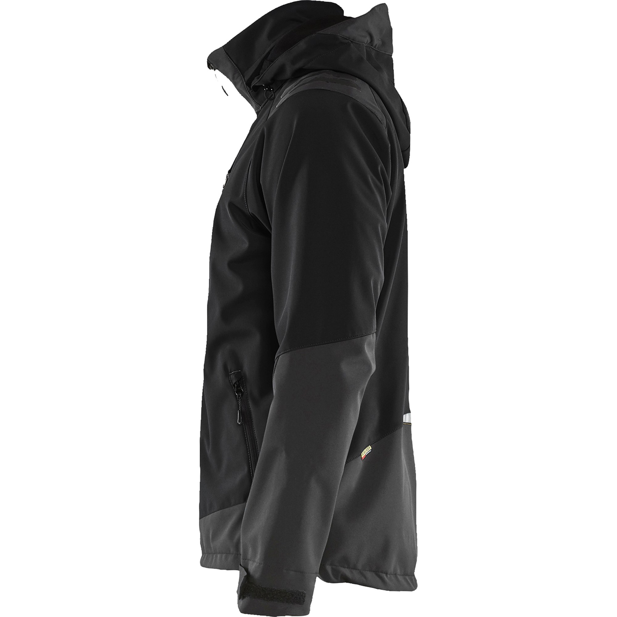 Blaklader Softshell Jacket, Black/Yellow (3)