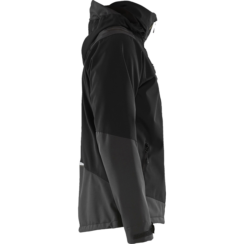 Blaklader Softshell Jacket, Black/Yellow (2)