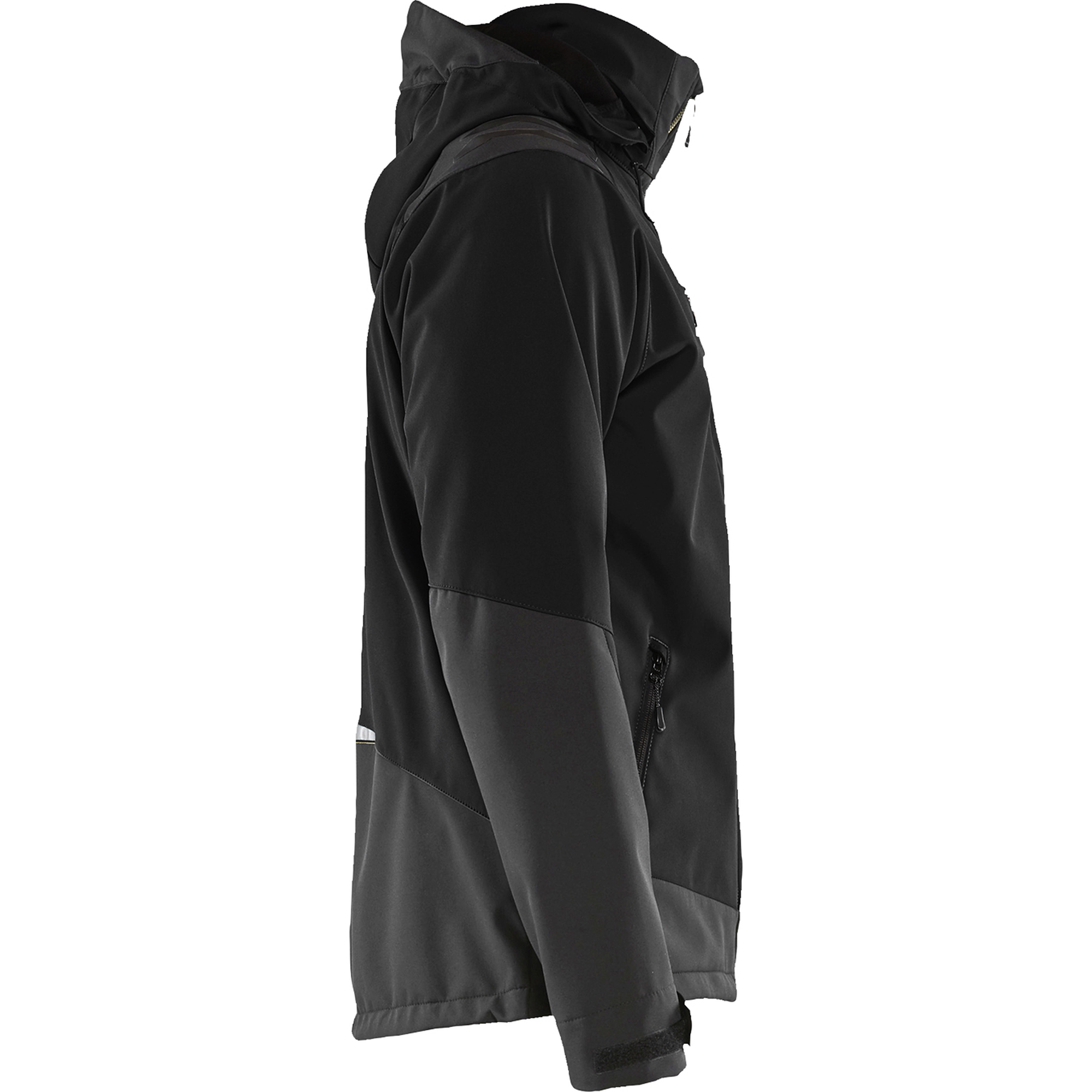 Blaklader Softshell Jacket, Black/Yellow (2)