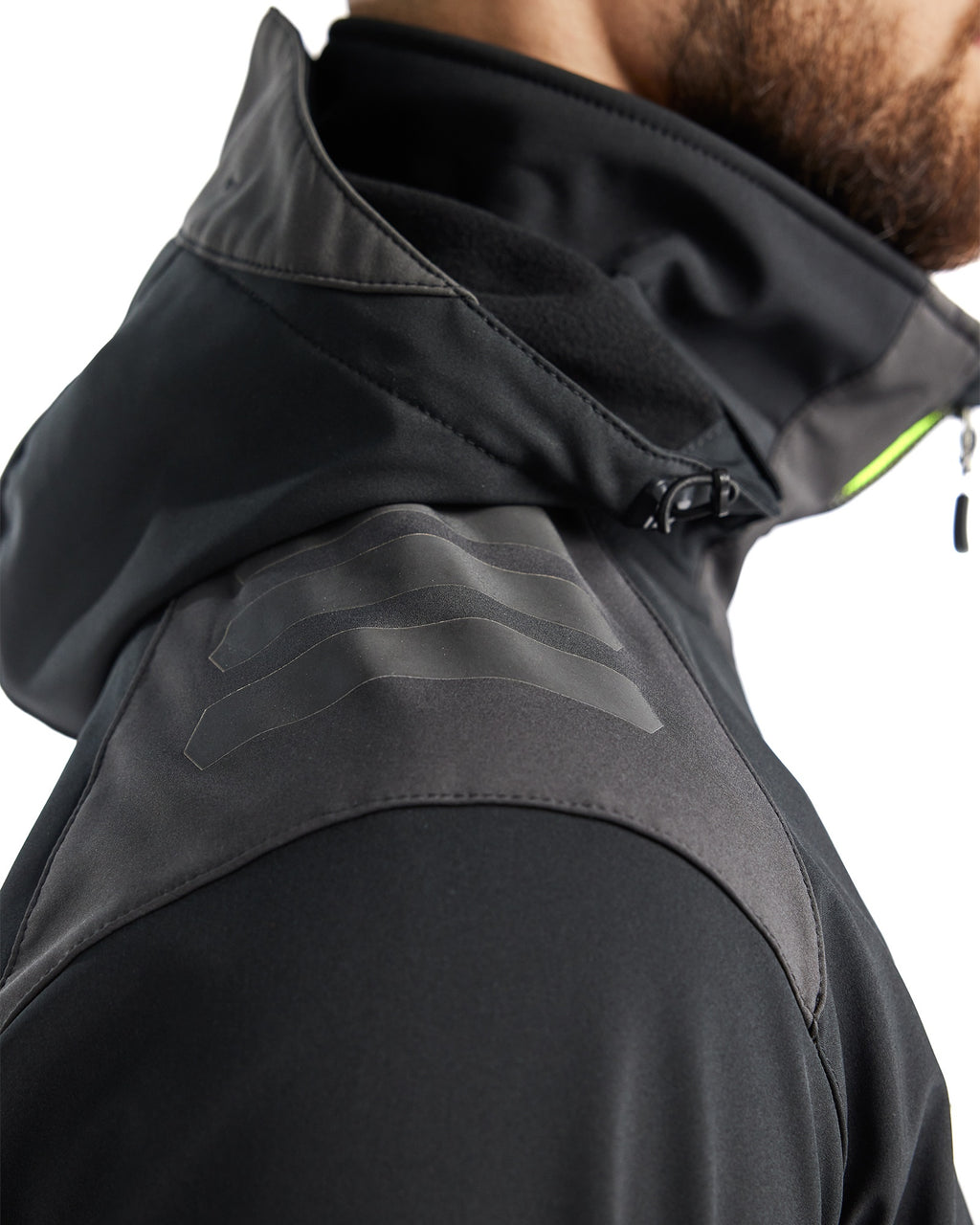 Blaklader Softshell Jacket, Black/Yellow (6)