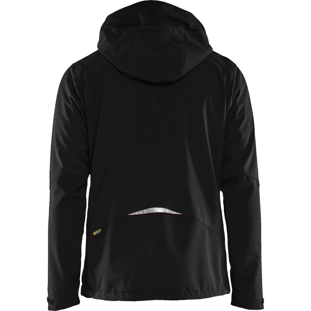 Blaklader Softshell Jacket, Black/Red (4)