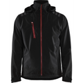 Blaklader Softshell Jacket, Black/Red