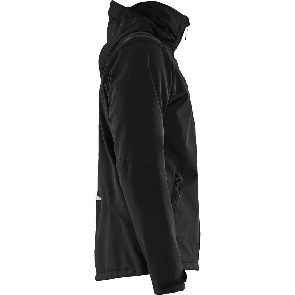 Blaklader Softshell Jacket, Black/Red (2)