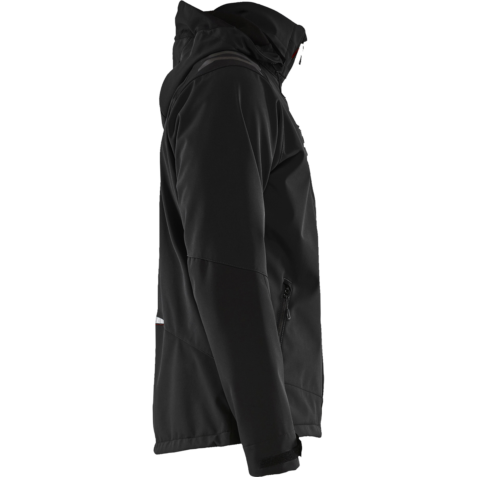 Blaklader Softshell Jacket, Black/Red (2)