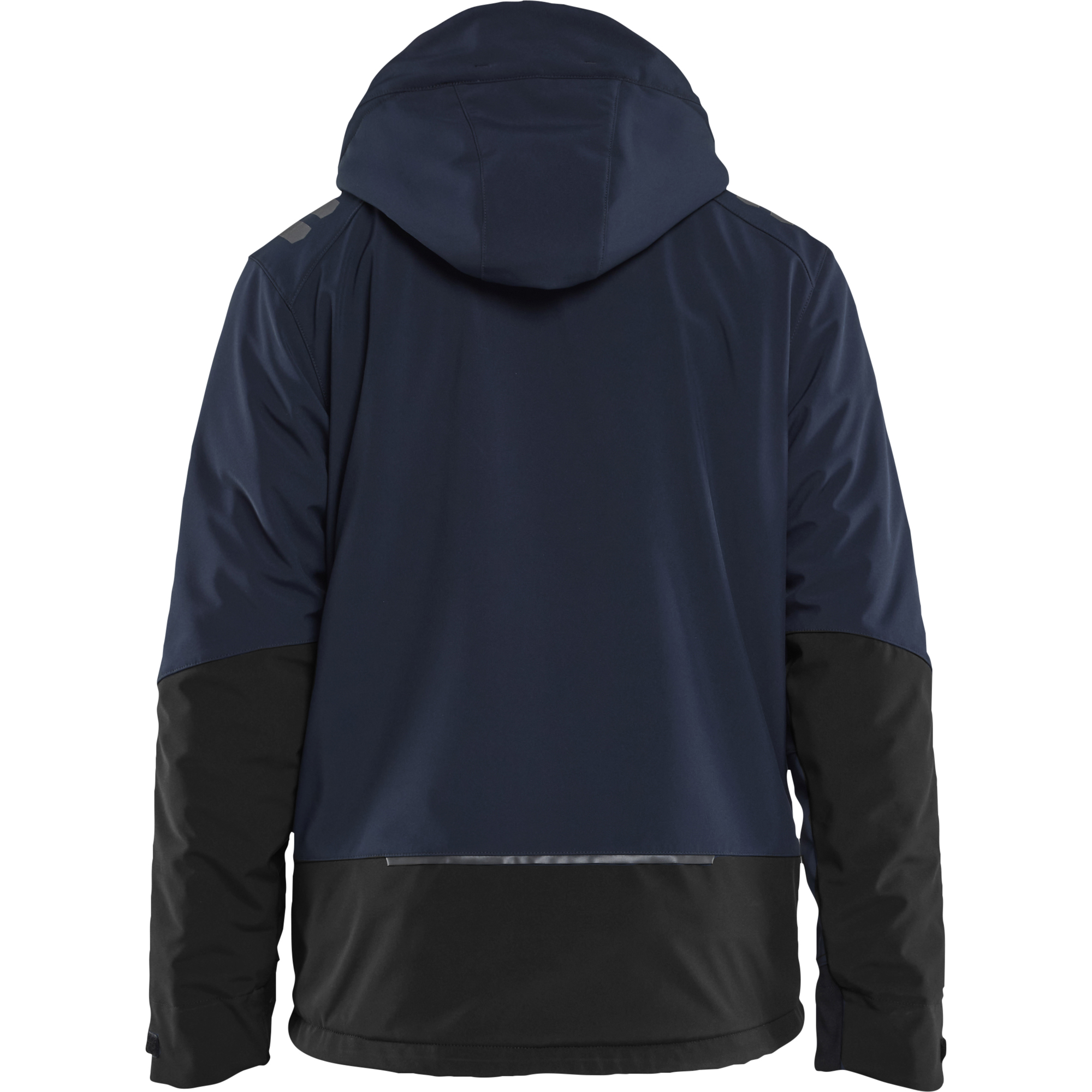 Blaklader Softshell Winter Jacket Lightly Lined, Dark Navy/High Vis Yellow (4)