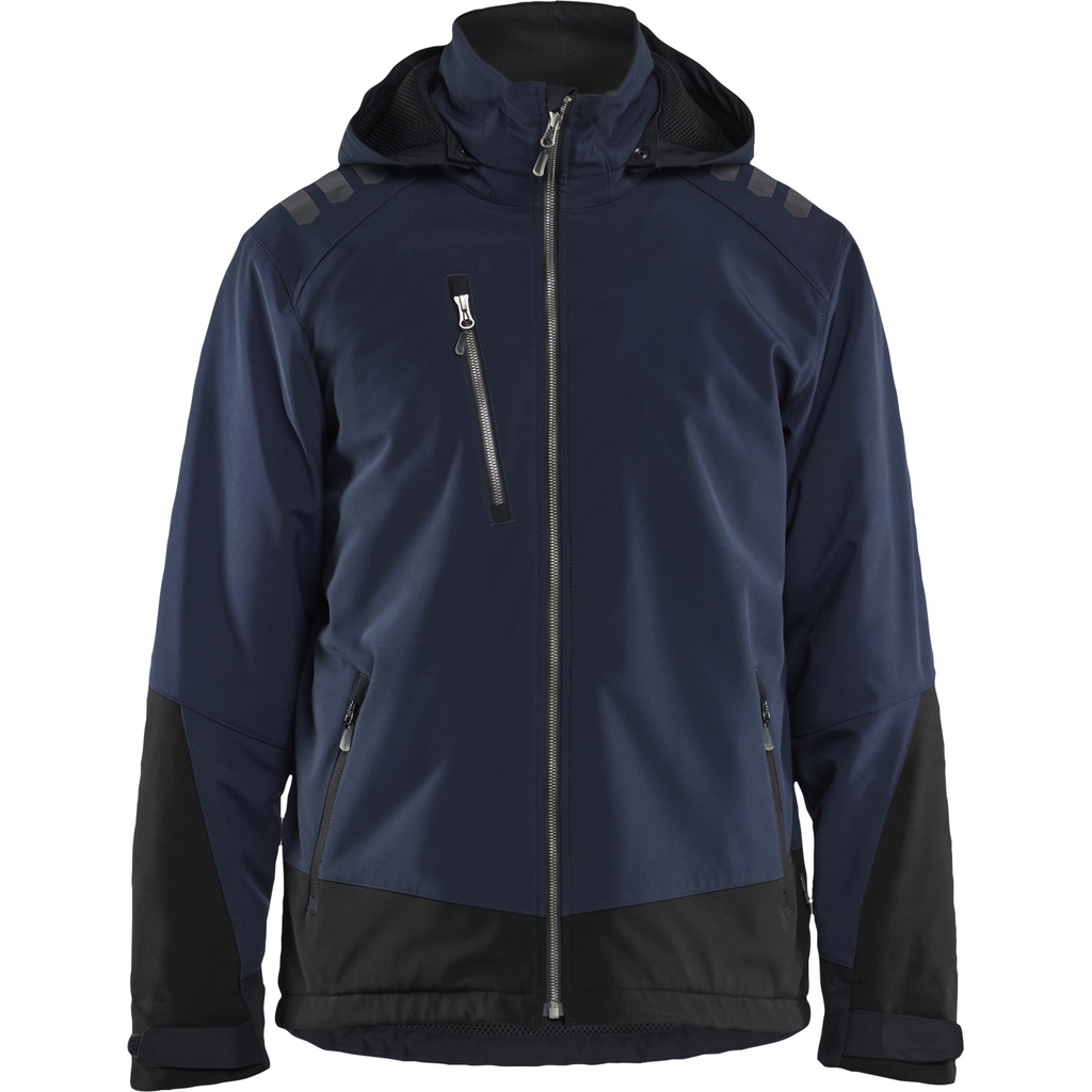 Blaklader Softshell Winter Jacket Lightly Lined, Dark Navy/Black