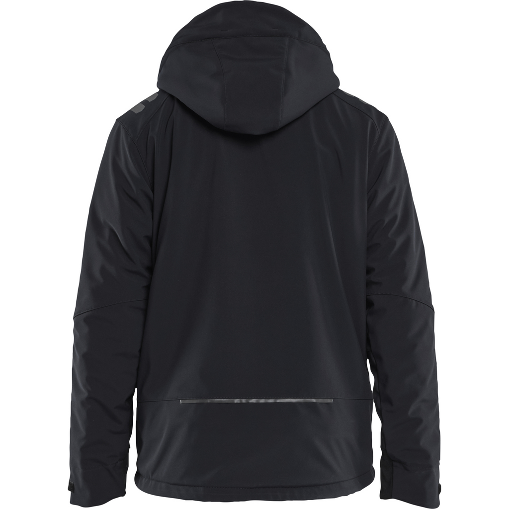 Blaklader Lightly Lined Softshell Winter Jacket, Black/Red (4)