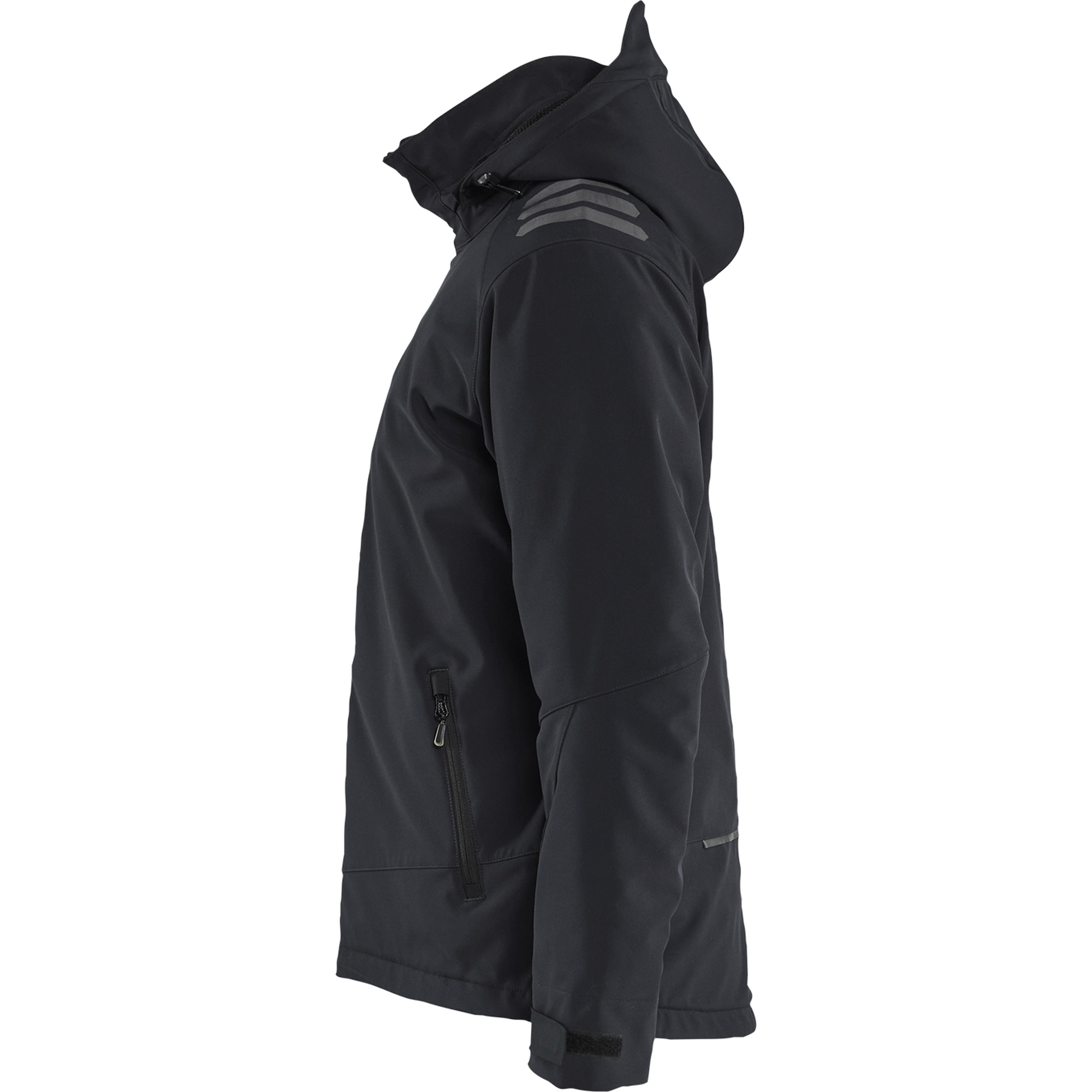 Blaklader Lightly Lined Softshell Winter Jacket, Black/Red (3)