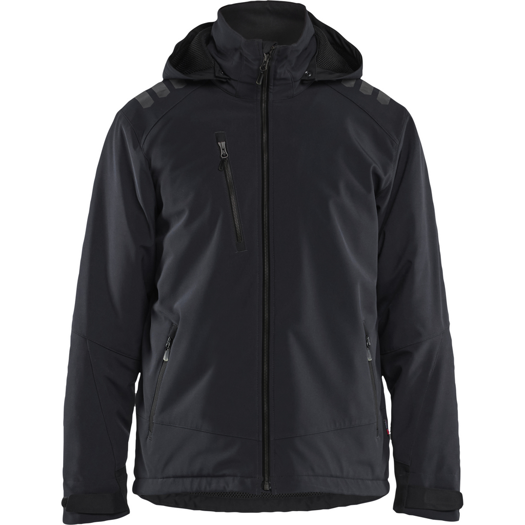 Blaklader Lightly Lined Softshell Winter Jacket, Black/Black