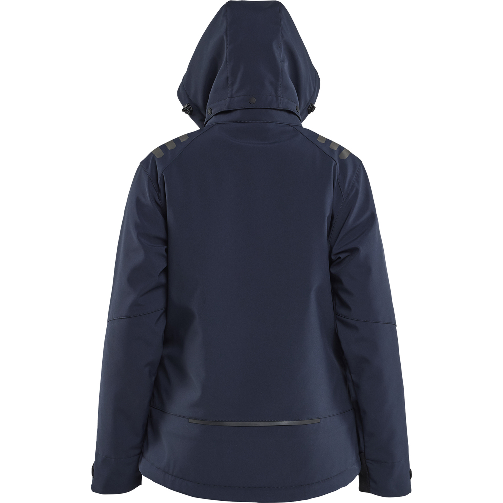 Blaklader Women's Lightly Lined Softshell Winter Jacket, Dark Navy/High Vis Yellow (5)