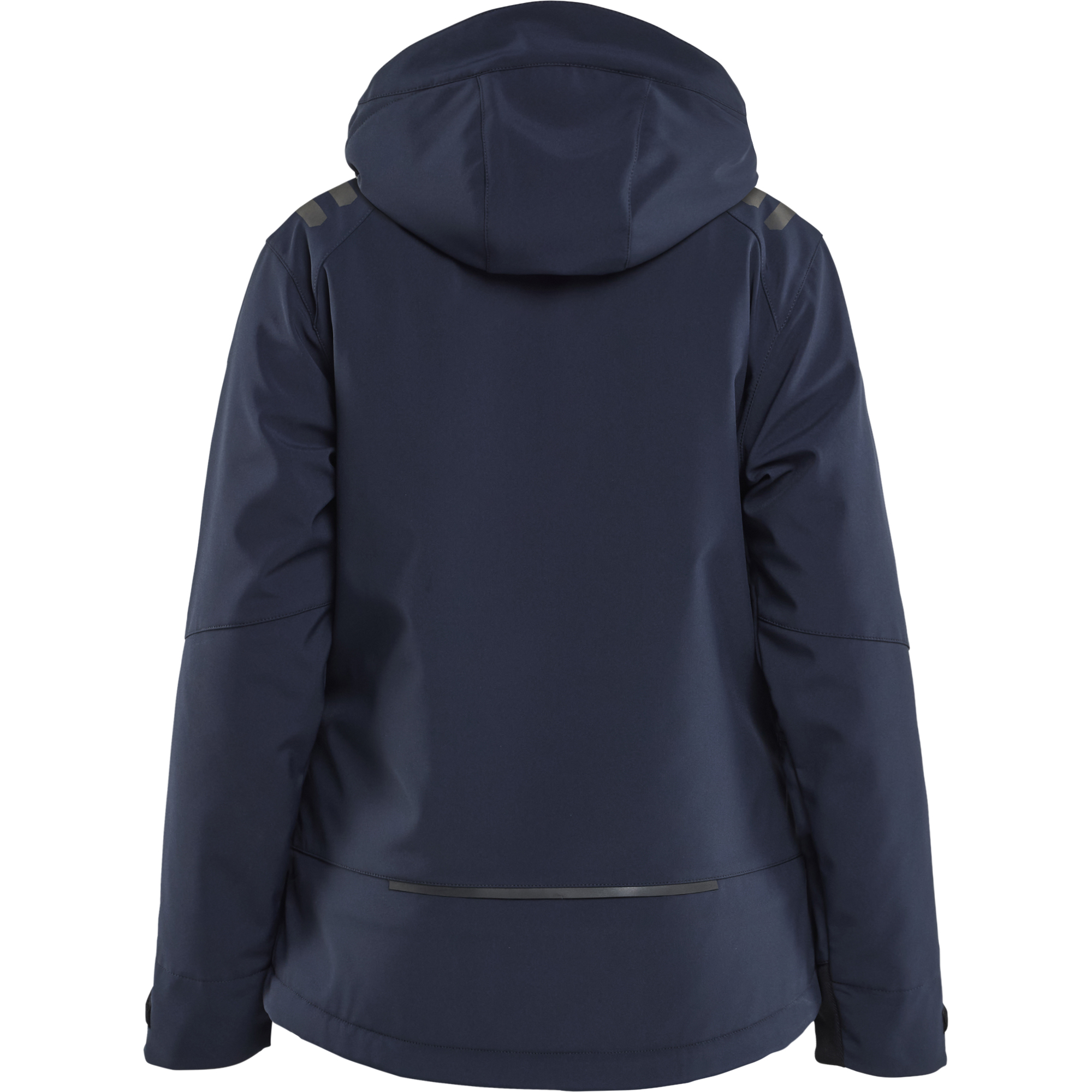 Blaklader Women's Lightly Lined Softshell Winter Jacket, Dark Navy/High Vis Yellow (4)