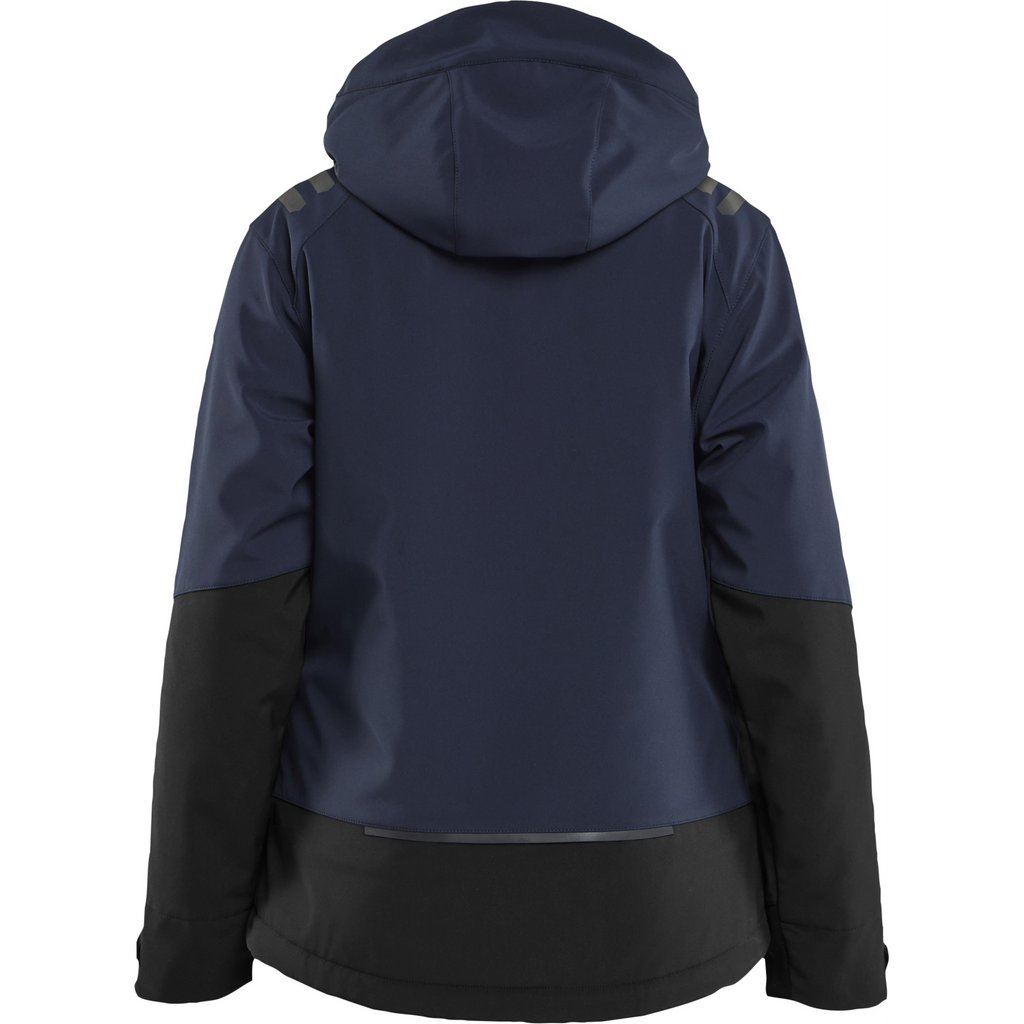 Blaklader Ladies Softshell Winter Jacket Lightly Lined, Dark Navy/Black (4)