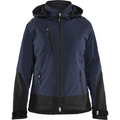Blaklader Ladies Softshell Winter Jacket Lightly Lined, Dark Navy/Black