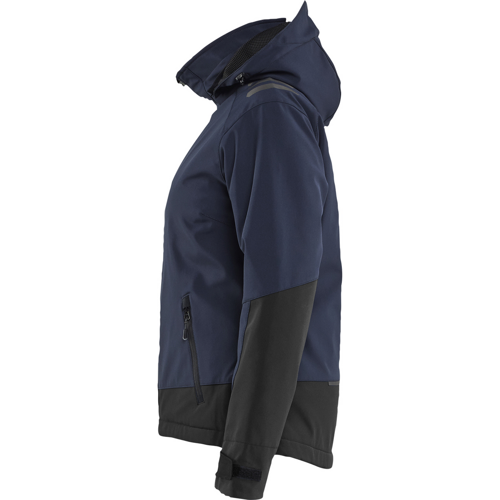 Blaklader Ladies Softshell Winter Jacket Lightly Lined, Dark Navy/Black (3)