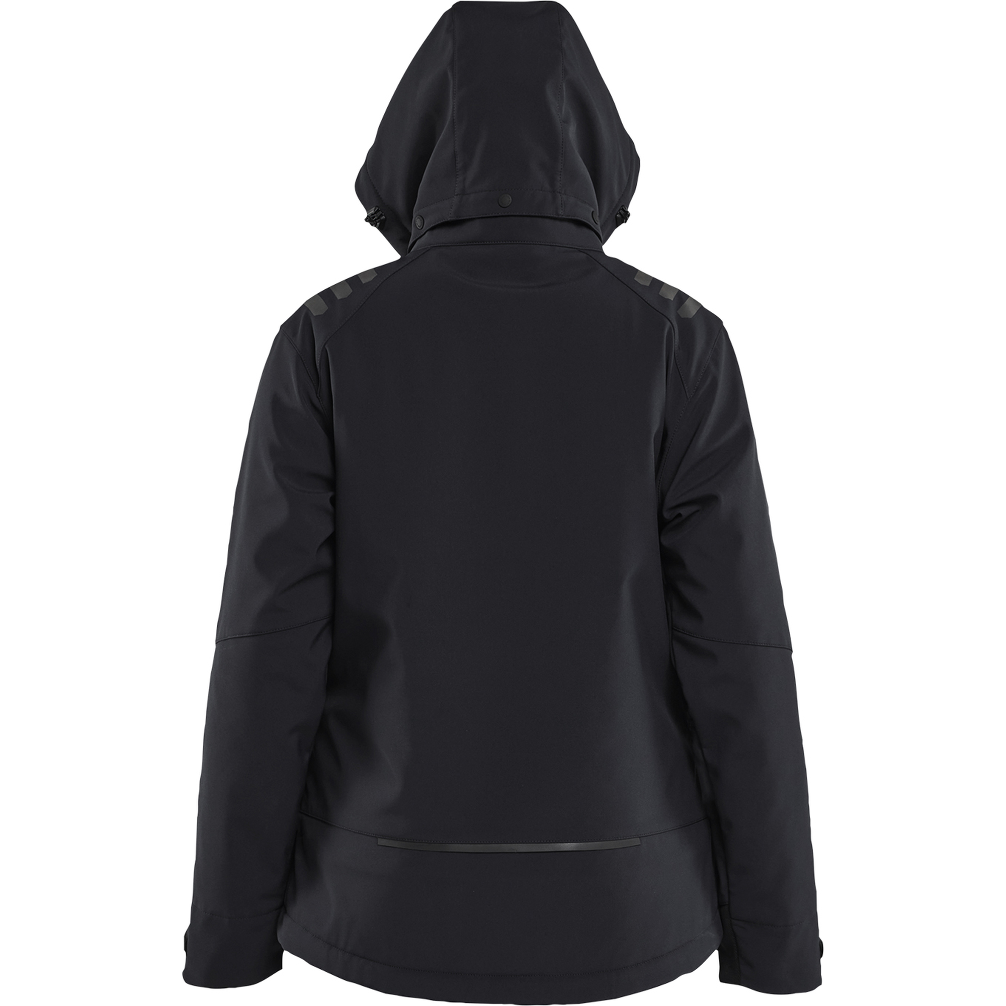 Blaklader Women's Softshell Winter Jacket Lightly Lined, Black/Red (5)