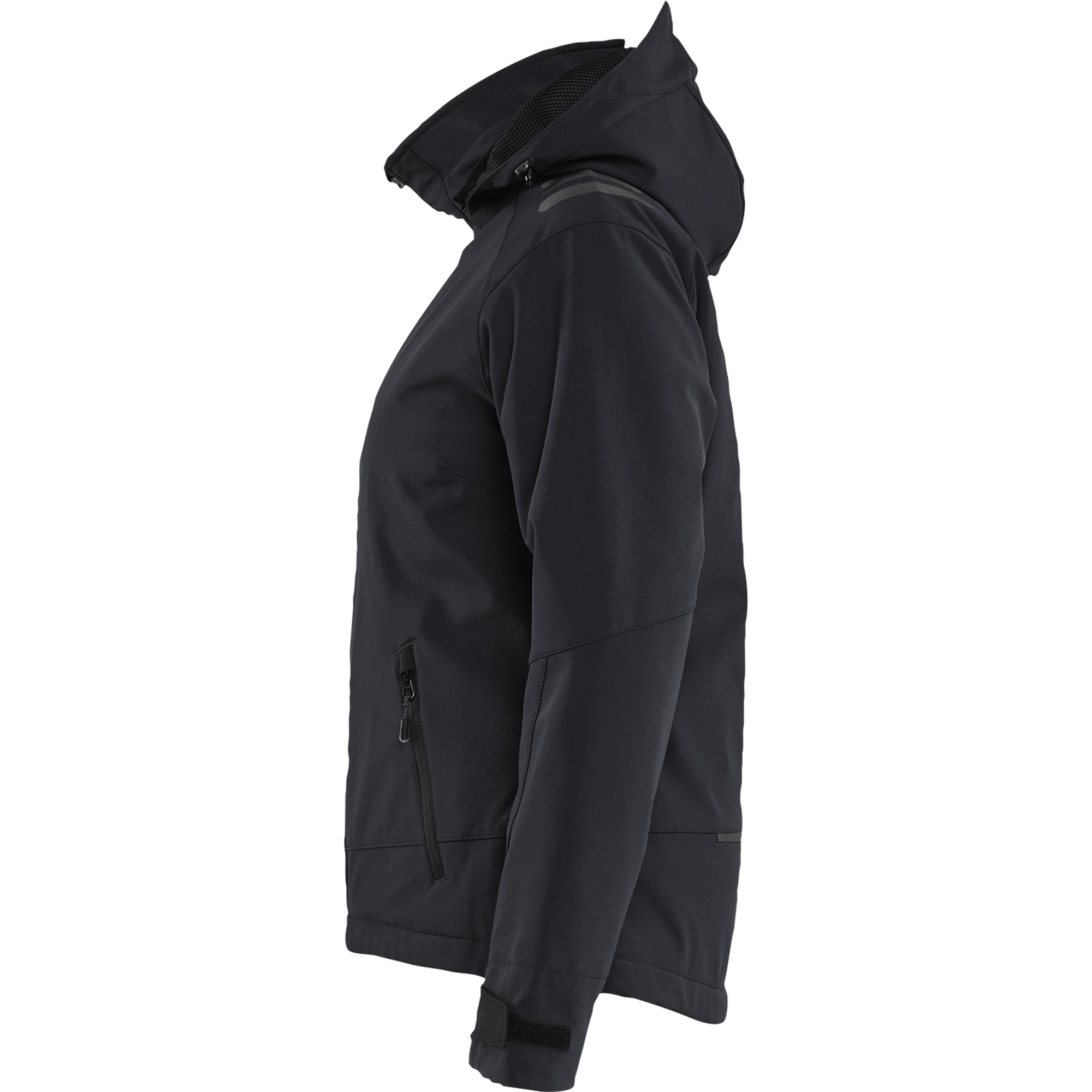 Blaklader Women's Softshell Winter Jacket Lightly Lined, Black/Red (3)