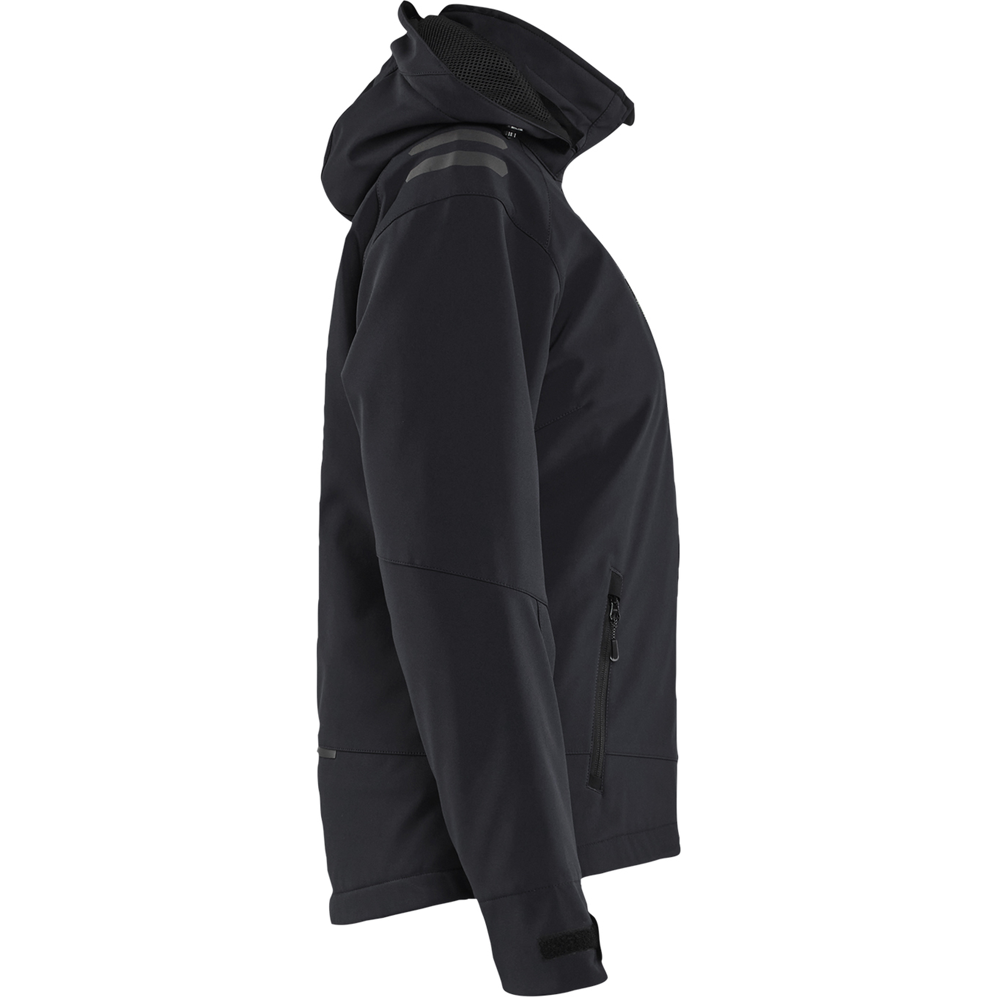 Blaklader Women's Softshell Winter Jacket Lightly Lined, Black/Red (2)