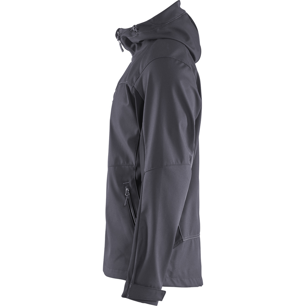 Blaklader Softshell Jacket with Hood, Medium Grey/Black (3)