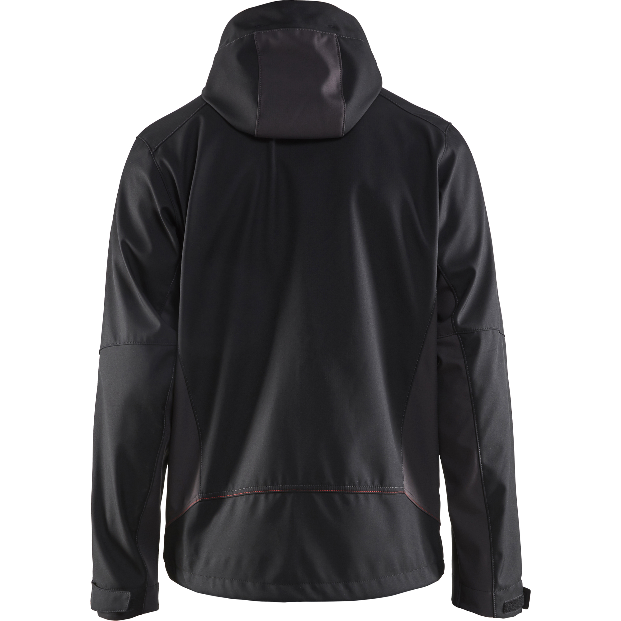Blaklader Softshell Jacket with Hood, Black/Red (4)