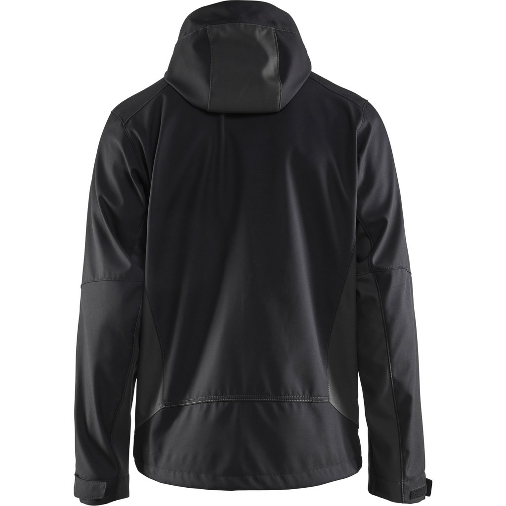 Blaklader Softshell Jacket with Hood, Black/Dark Grey (4)