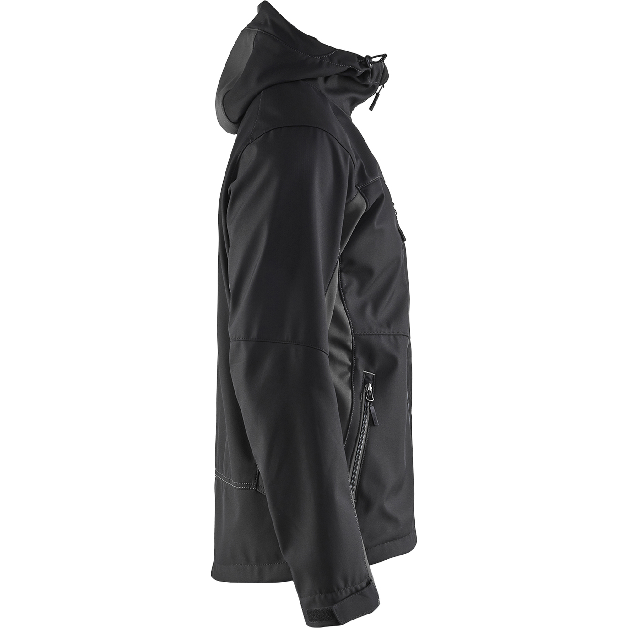 Blaklader Softshell Jacket with Hood, Black/Dark Grey (2)
