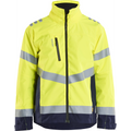 Blaklader High Vis Shell Jacket, Yellow/Navy Blue