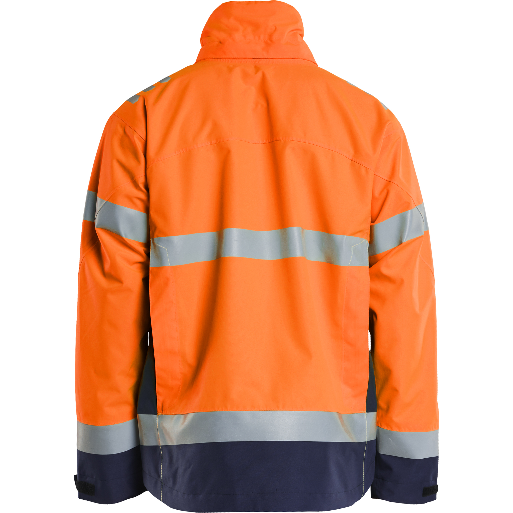 Blaklader High Vis Shell Jacket, Orange/Navy Blue (4)