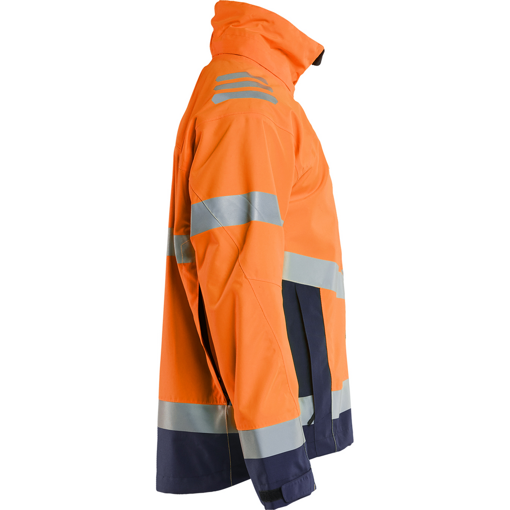 Blaklader High Vis Shell Jacket, Orange/Navy Blue (2)